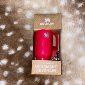 !!!NEW IN BOX!!! Stanley Water bottle keychain ornament- “Red Delicious”